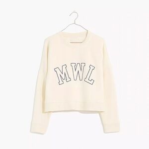 MWL Betterterry Embroidered Crop Sweatshirt in XL